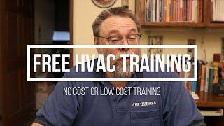 Free or low cost HVAC training