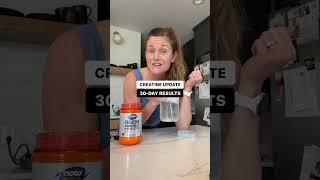 UPDATE: 30-Day Creatine Results (should women take it?) #shorts #creatine #supplements