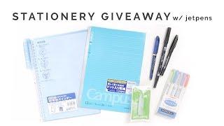 note-taking stationery giveaway  studyquill x jetpens