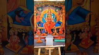 Lalitha Maa  Acrylic Painting ~ #maa #lalitha #tripurasundari #ganpati #vishnu #acrylic #painting