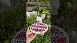 Hand Embroidery | Vintage Ornament from the South of Ukraine ##embroidery #garden #poppy #relaxing