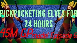 Loot from 24 hours Pickpocketing Elves - OSRS