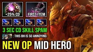 NEW OP MID BH Unlimited Skill Spam 3 Sec CD Track with Octarine Khanda Bounty Hunter Dota 2