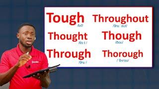 Vini pwononse mo angle sa yo : Though, thought, through, thorough, tough #aprann #anglais #english