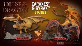 House of the Dragon™: Caraxes™ and Syrax™ Statues | Action Figure Showcase