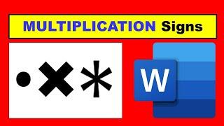 How to type Multiplication Sign (Symbol) in Word - Microsoft