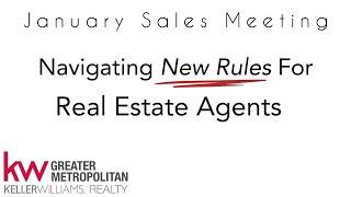 Navigating New Rules For Real Estate Agents