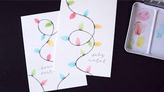 Christmas Cards Paint With Me + GIVEAWAY | Ep. 02