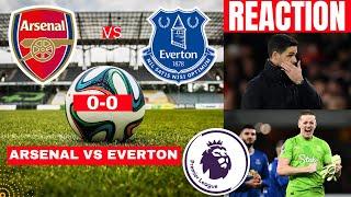 Arsenal vs Everton 0-0 Live Premier League EPL Football Match Score Commentary Highlights Gunners