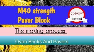 how to make M40 strength paver block |पेवर ब्लॉक बनाने की मशीन @The Logical Engineer | interlock80mm