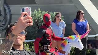 Deadpool on Unicorn and Wolverine | Avengers Campus | Disneyland Resort