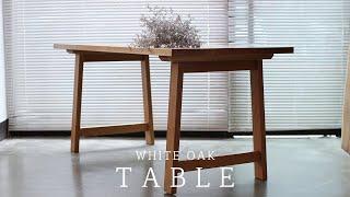 SQUARERULE FURNITURE - Making a White Oak Table