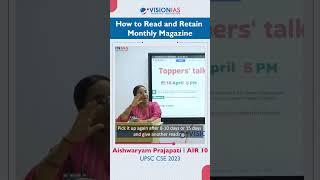 Toppers Tip 551 | Aishwaryam Prajapati, AIR 10 UPSC CSE 2023 | Current Affairs Preparation