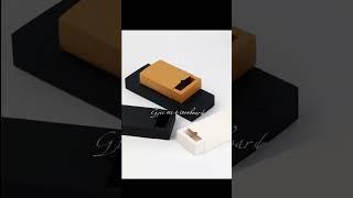 Custom recyclable drawer boxes, sliding gift boxes, folding pull out boxes, kraft paper boxes