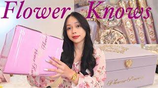 UNBOXING THE PRETTIEST MAKEUP EVER! Flower Knows Strawberry Rococo Collection Set 