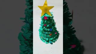 Christmas treemaking || paper craft #shorts #trending