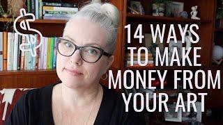 How to make an income from your art. Monetize your creativity.  Creative Entrepreneur Ideas.