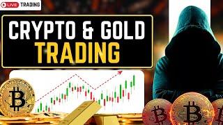 10 FEB Crypto Live Trading , Bitcoin live trading #bitcoin #gold #ethereum #cryptolive