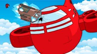 CRASHING THE AIRSHIP in Among Us (Among Us Animation)