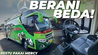 BUS PALING GEMOY DAN UNIK DI JALURNYA!! Trip Restu Panda ATB Medium Mercy OF917 Terbaru