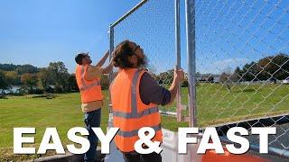 Fast and Easy! New Interlocking Fencing for Construction Barriers