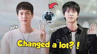 Jin shows a huge change in his appearance in Milan, causing much Speculation?!