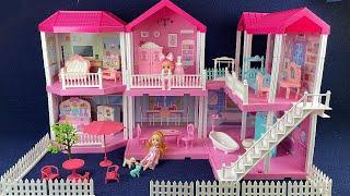 8 Minutes Satisfying with Unboxing Barbie Dream House Set Review Toys | ASMR