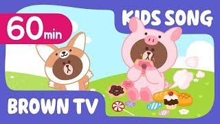 [Brown TV] Super Simple KIDS SONG | 60min | Line Friends Kids Songs