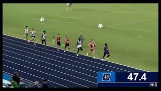 NCAA East Regional 2021 - 800m (Round 1) Kameron Jones vs WESFLY CEO