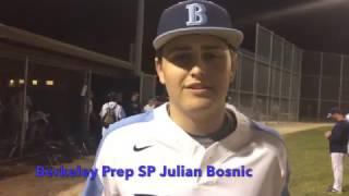 HS Baseball: Berkeley Prep defeats Tampa Prep 6-0 (3/3/17)