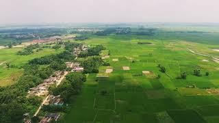 Gaon ki subah ka drishya drone se #blogs #smart five rider #travel #bhojpuri #sbse pahle uge bhuruka