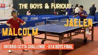 Jaelen Chen [1187] vs Malcolm Jinqian Xiong [775] - U14 Boys Final - Ontario CCTTA Challenge