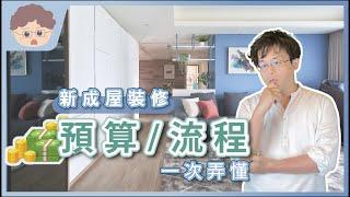 【新成屋】裝修前要做哪些準備？預算規劃大公開！ | 要裝修了怎麼辦 #02 ｜不可老師 ｜室內設計｜天涵設計