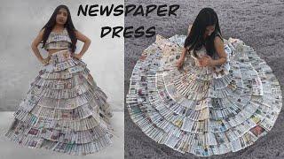 DIY | I Made a Newspaper Dress !!  |  Palak Bansal