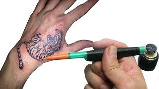 Awesome Life Hack - How to make a Electric Tattoo Machine - DIY Electric Tattoo