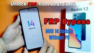 Redmi 12 frp bypass | Miui 14 frp bypass Simple ways | miui 13 frp bypass 2023