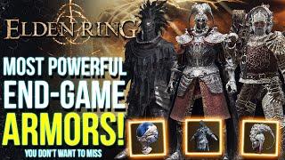 Elden Ring - 8 of The Strongest END GAME ARMORS You Don't Want To Miss! Elden Ring Best Armor Sets