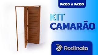 Como instalar kit para porta sanfonada Rodinato: Kit Camarão