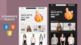 How To Make A Responsive E-Commerce Fashion Website Design Using [ HTML CSS JS ] - From Scratch