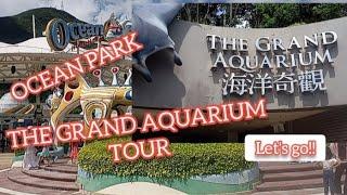THE GRAND AQUARIUM TOUR AT OCEAN PARK HONGKONG #aquarium #fish