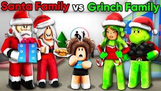 SANTA Family vs GRINCH Family In Roblox Brookhaven!!