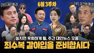 [주간 대안뉴스] 특검에 멱살 잡힌 윤석열과 김건희 부터,  석방 직전 추가 구속 기소 된 김용현까지