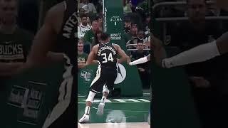 Giannis puts John Collins on a POSTER!