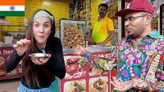 INDIAN STREET FOOD in INDIA | Foreigner eats the SPICIEST PANI PURI!