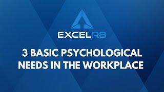 3 Basic Psychological Needs In The Workplace