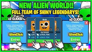 CLICKING CHAMPIONS *NEW* ALIEN WORLD! I AM FIRST ON THE YT LEADERBOARDS! NEW TWITTER CODE! - ROBLOX