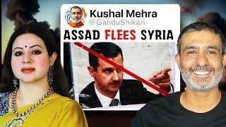 Assad Flees Syria