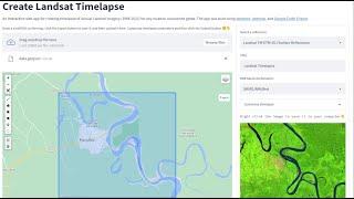 An interactive web app for creating timelapse of annual Landsat imagery (1984-2023)