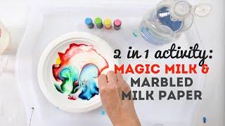 Try the Magic Milk Experiment & Turn it into Marbled Paper