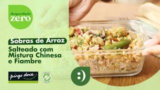 Sobras de Arroz Salteado com Mistura Chinesa e Fiambre | Receitas Desperdício Zero | Pingo Doce